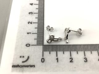 pendientes plata 925mm con piedra con circonita