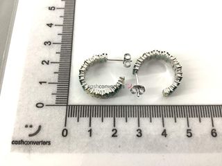 pendientes plata 925mm con piedra con circonita