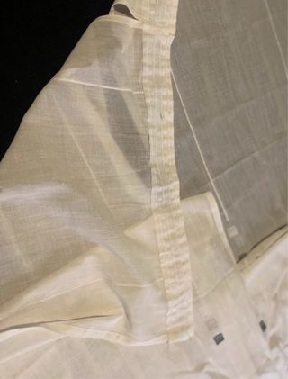 Tende in tessuto bianco