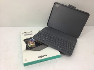 otros informatica logitech logitech slim folio, funda con teclado para ipad (10.a generación y a16) con teclado inalámbrico bluetooth