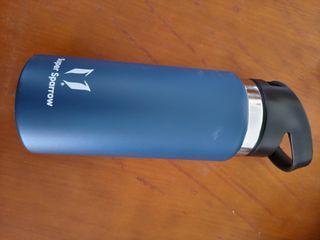 Super Sparrow Botella de Agua Acero Inoxidable - Botella Termica Boca Ancha con Paja 750ml - Sin BPA, para Gimnasio, Deporte, Of