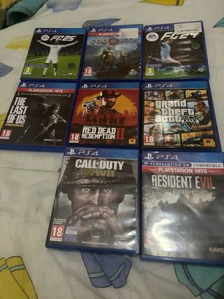 PS4 Juegos: God of War, FIFA, Red Dead 2, GTA V