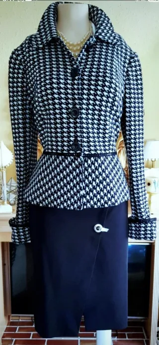 Chaqueta Zendra Estampada pata de gallo talla/48