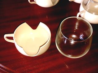 Cafeteira Bule Jarro e 4 Chávenas Café Chá