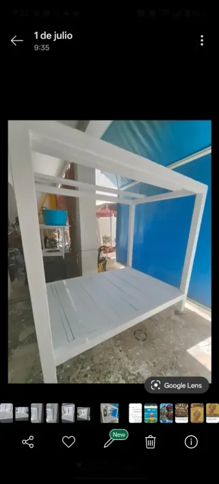 Cama Balinesa Metálica y Madera