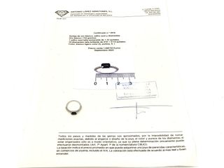 anillo oro 18k con piedra con diamante