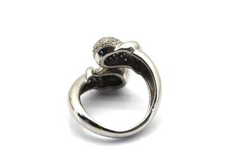 anillo oro 18k con piedra con diamante