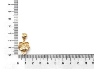 colgante oro 18k con piedra con circonita