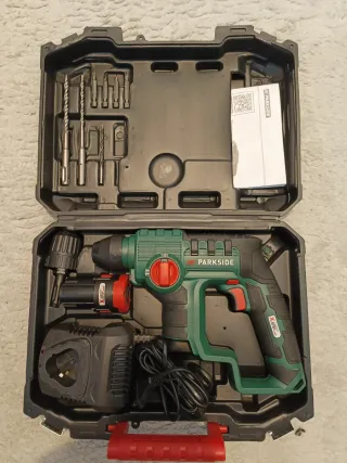 Taladro Percutor Parkside + Batería 12v + Cargador