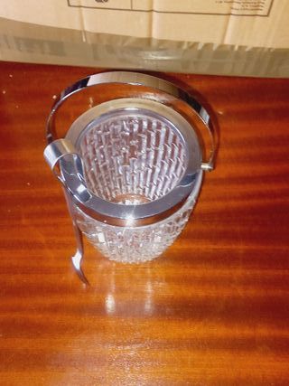 Frapê de cristal para Gelo, com pinça