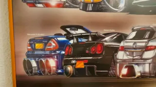 Cuadro enmarcado “Street Cars 4” – 90x60 cm