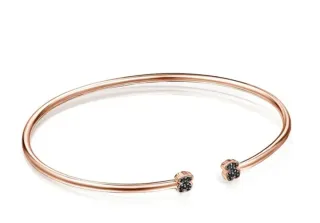 Pulsera TOUS Plata Bañada en Oro Rosa con Espinela