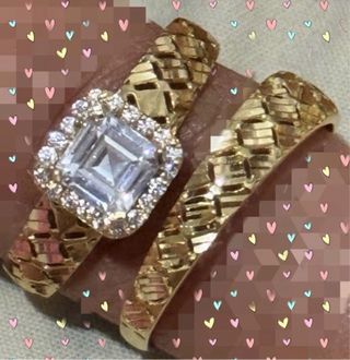 Anillos de oro 18K con circonitas