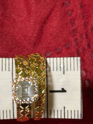 Anillos de oro  18K  con circonitas