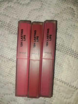 3 Pintalabios Deliplus 12H Lasting Lips por 6€
