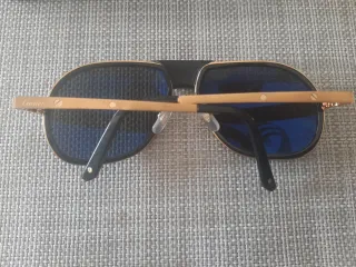 Gafas de Sol Cartier Santos Negro/Dorado