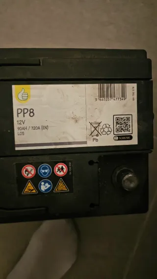 Batería Coche PP8 12V 90AH 720A