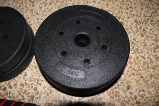 Mancuernas ajustables 30kg + alargador