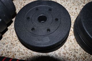 Mancuernas ajustables 30kg + alargador