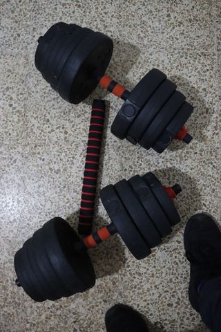 Mancuernas ajustables 30kg + alargador