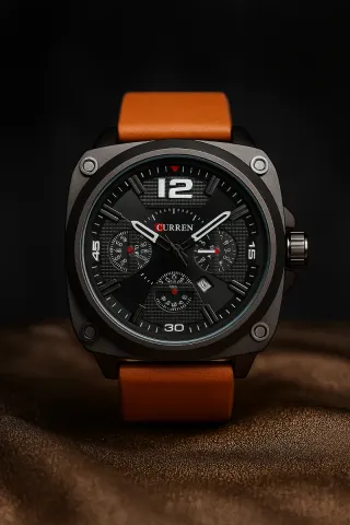 Reloj CURREN Negro y Marrón