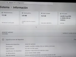 Mini PC Intel con 16GB de memoria RAM