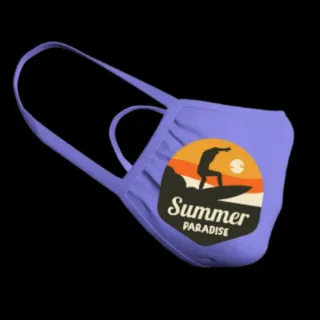 Mascherina con stampa Summer Paradise