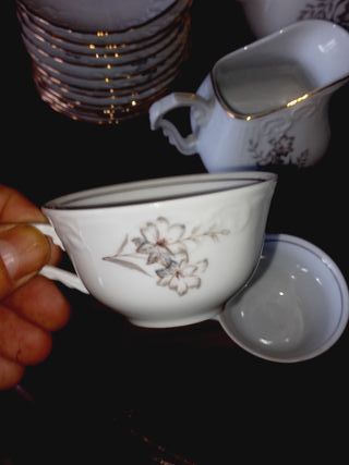 Serviço de Chá Vista Alegre com fio de ouro - 27 P