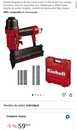 Einhell Grapadora Aire Comprimido TC-PN 50