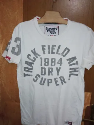 Superdry Track Field 1984 Camiseta Blanca