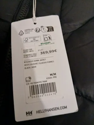 Chaqueta Helly Hansen Mujer Talla M Negra