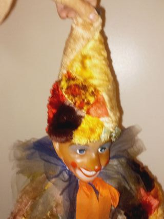 Boneco Palhaço Decorativo Vintage Anos 80