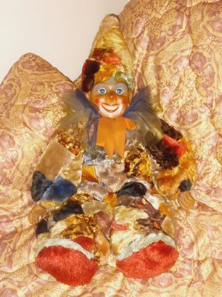 Boneco Palhaço Decorativo Vintage Anos 80