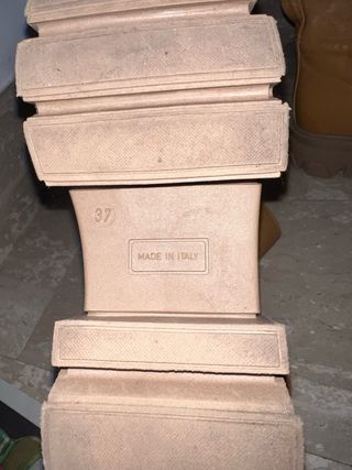 Stivali alti ecopelle caramello