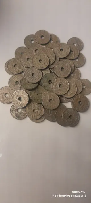 62 Monedas de 1949 españolas 50centimos