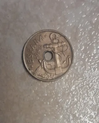 62 Monedas de 1949 españolas 50centimos