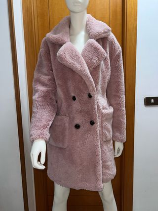 Cappotto Teddy Rosa Taglia M