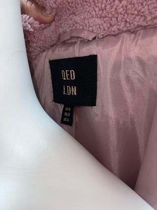 Cappotto Teddy Rosa Taglia M