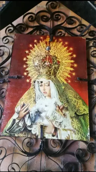 ALTAR o CAPILLA Virgen Dolorosa MACARENA (forja)