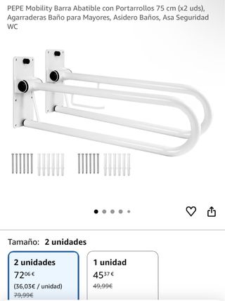 Barra Abatible PEPE Mobility con Portarrollos