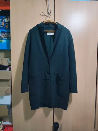 Abrigo Zara Verde Talla M