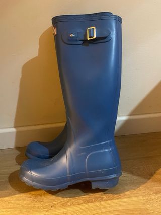 Botas de agua Hunter azul mate