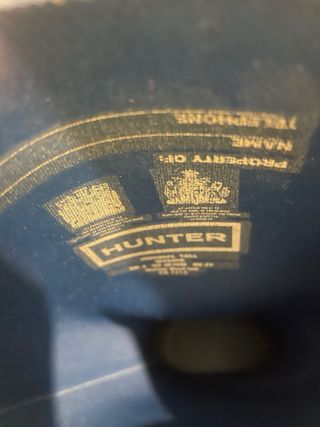 Botas de agua Hunter azul mate