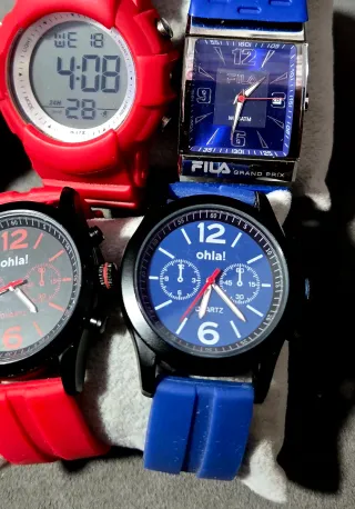 Lote 8 Relojes Bluelite, Fila, Inspiral, Jaga, Ohl