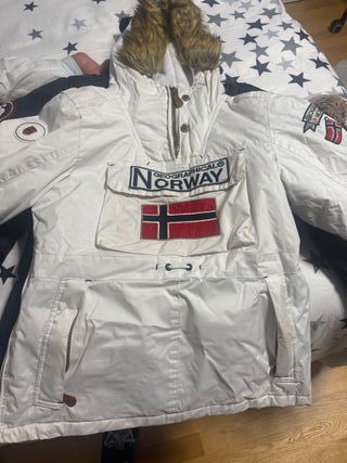 Cazadora Geographical Norway Blanca