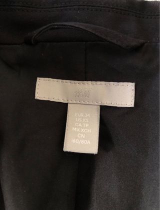 Giacca blazer H&M nera taglia 34
