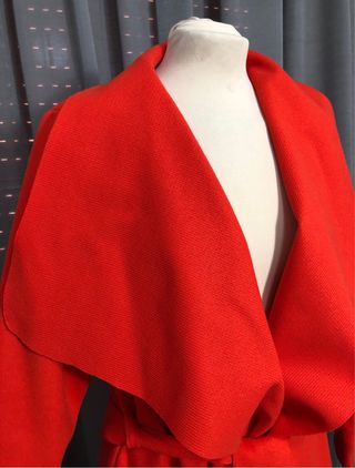 Giacca rossa taglia unica biondo cenere