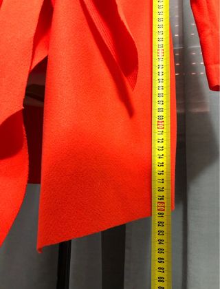 Giacca rossa taglia unica biondo cenere