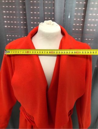 Giacca rossa taglia unica biondo cenere