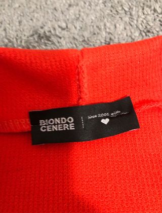 Giacca rossa taglia unica biondo cenere